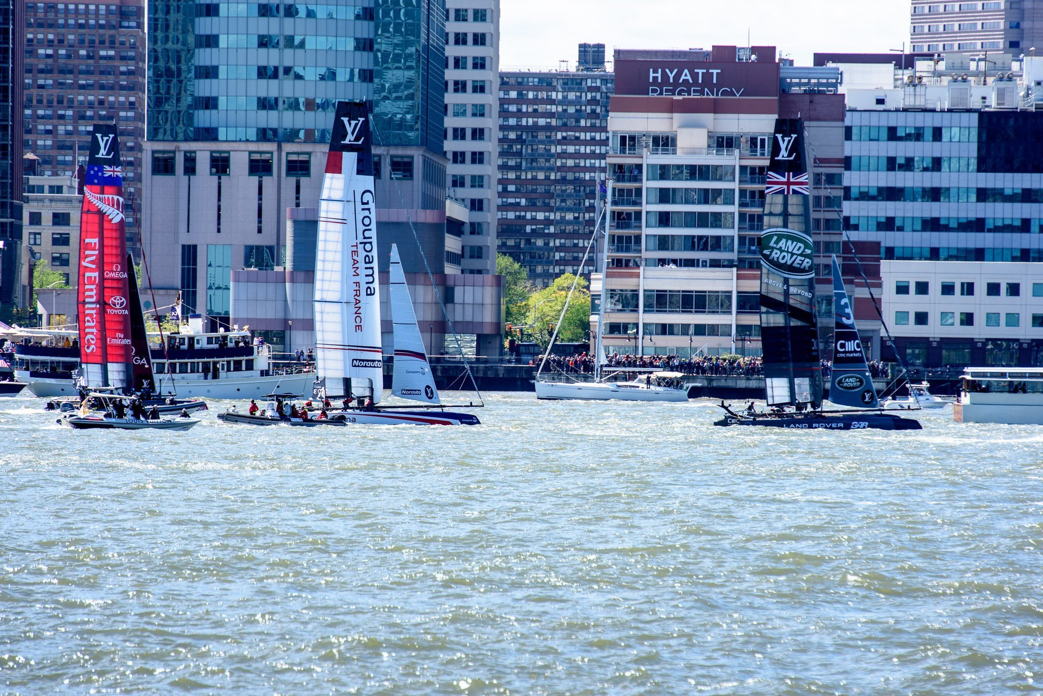 Fly Emirates, Team France, Land Rover America's Cup
