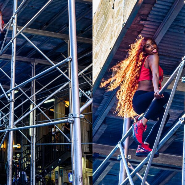 Climber on St. Marks Place